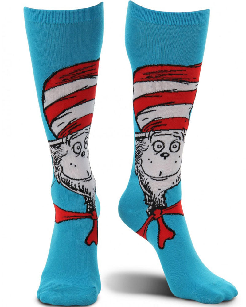 The Cat In The Hat Knee High Costume Socks