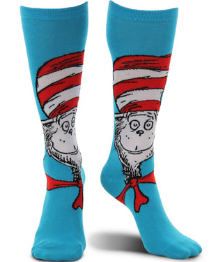 The Cat In The Hat Knee High Costume Socks