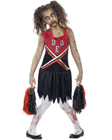 Zombie Cheerleader Girls Halloween Costume