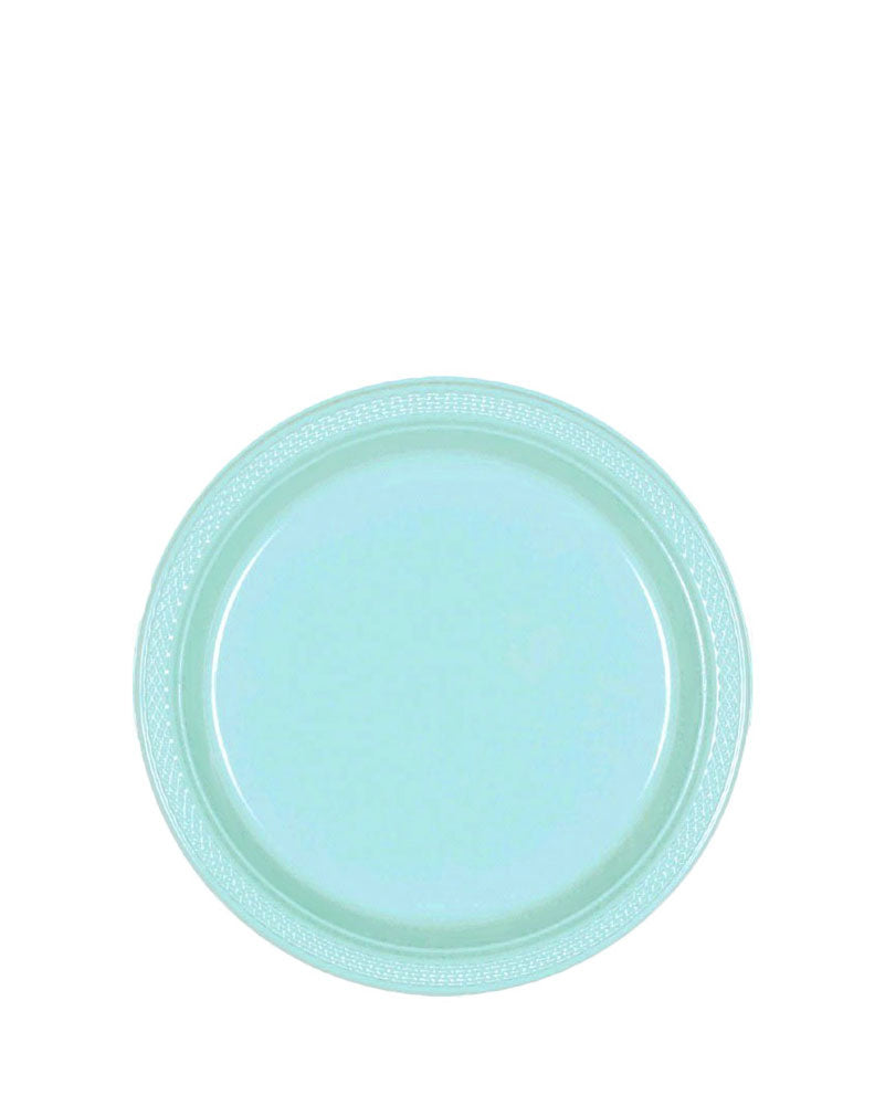 Robins Egg 18cm Plastic Plates Pack of 20