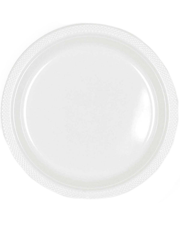White 26cm Party Plates Pack of 20