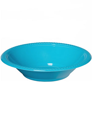 Caribbean Blue 355ml Plastic Bowls Pack of 20