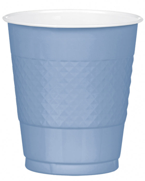 Pastel Blue 355ml Plastic Cups Pack of 20