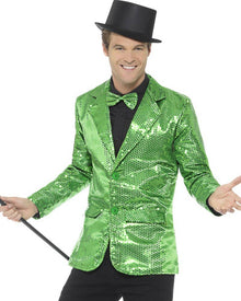 Green Sequin Jacket Mens Costume
