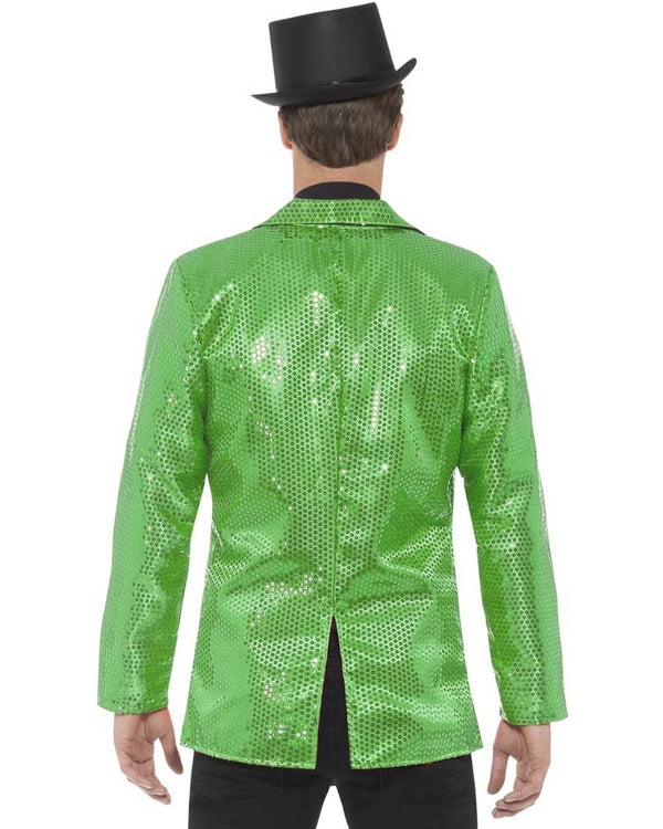 Green Sequin Jacket Mens Costume