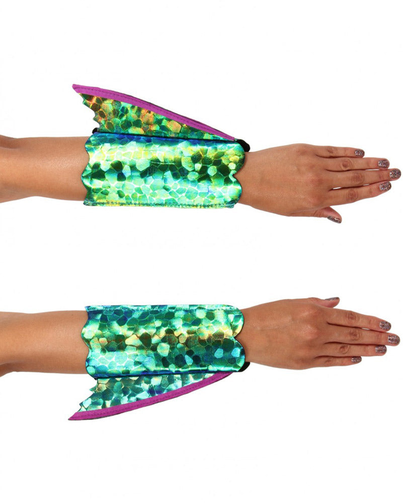Seahorse Shimmer Fin Deluxe Arm Cuffs