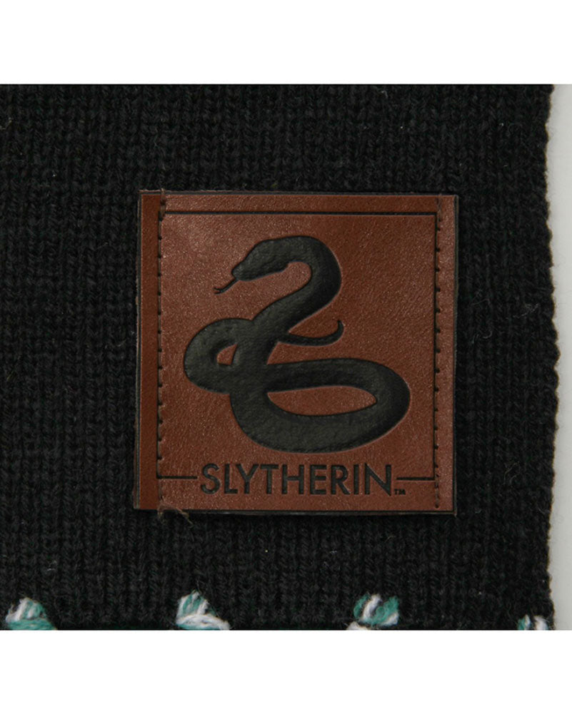 Harry Potter Slytherin Patch Striped Scarf