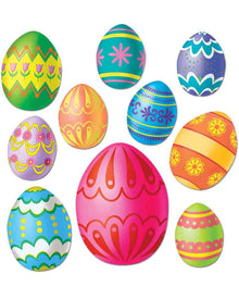 Easter Egg Cutouts Pack of 10
