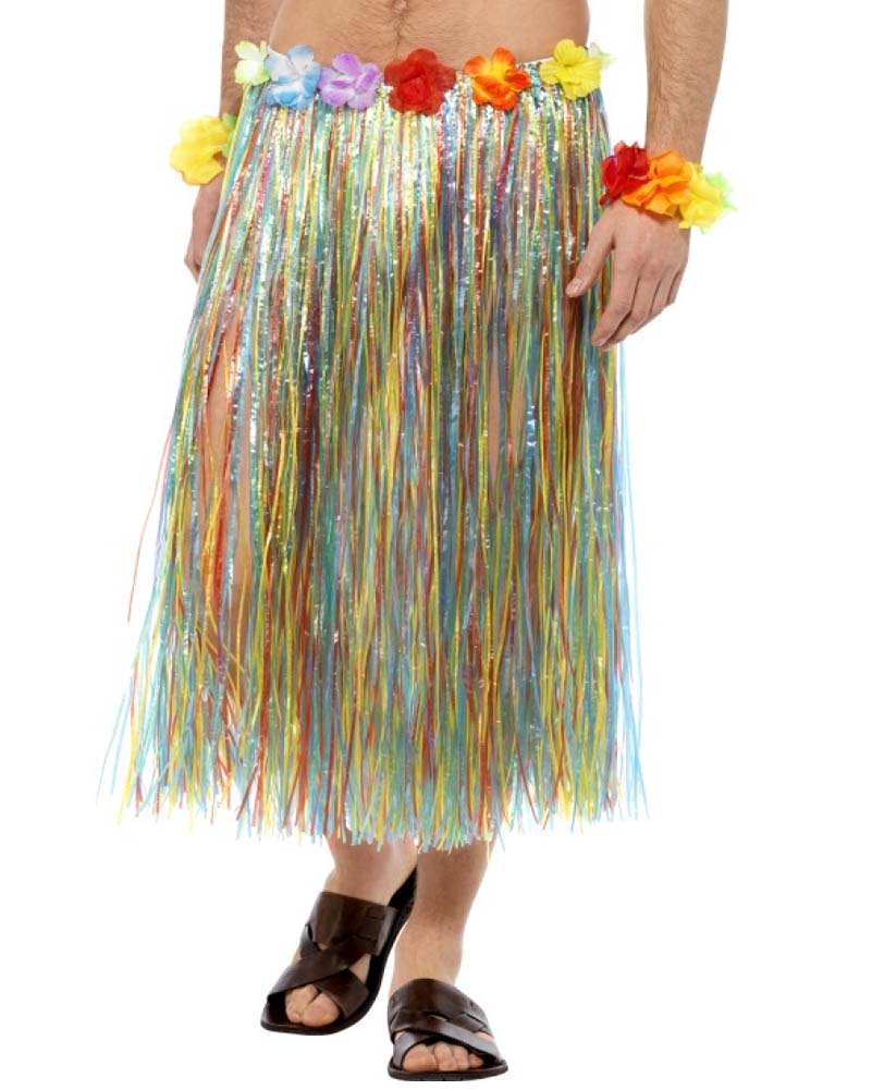 Multicoloured Hawaiian Hula Skirt