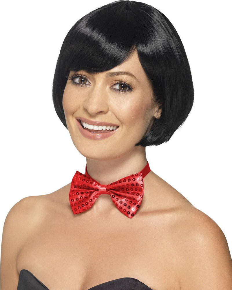 Red Sequin Bow Tie