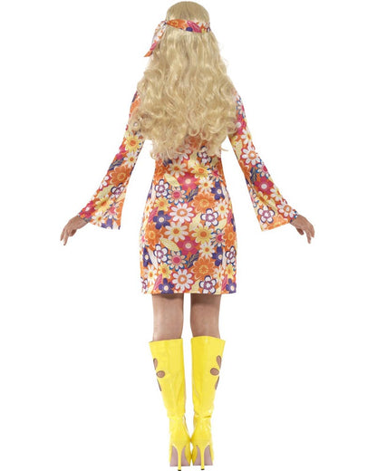 60s Flower Hippie Womens Plus Size Costume