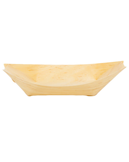 Wooden Boat Dishes Pack of 50