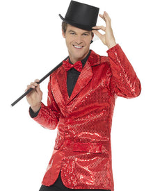 Red Sequin Jacket Mens Costume