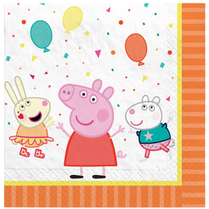 Peppa Pig Confetti Party Lunch Napkins Pack of 16
