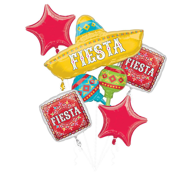 Bouquet Fiesta Papel Picado Pack of 5 Balloon