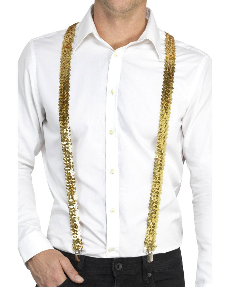 Gold Sequin Braces