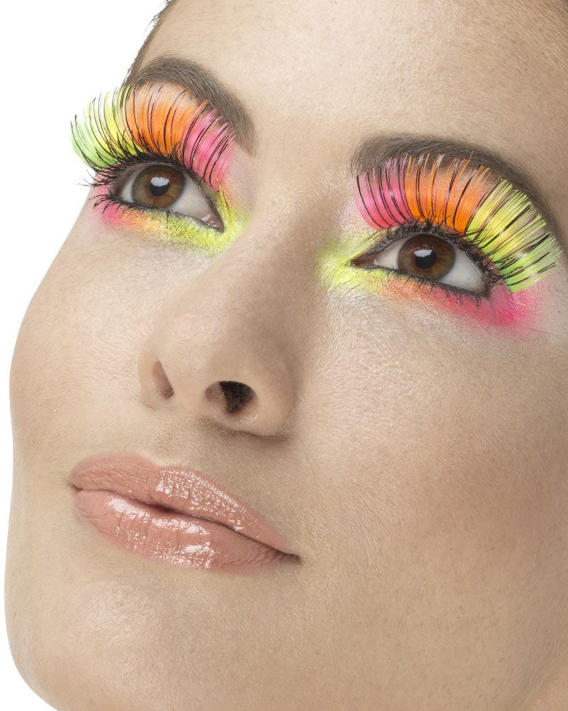 80s Neon Multicolour Eyelashes