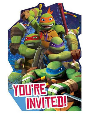Teenage Mutant Ninja Turtles Postcard Invites Pack of 8