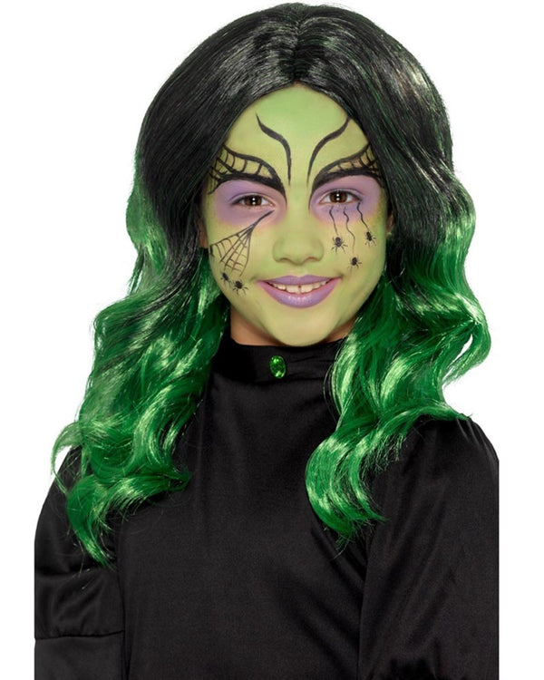 Green Witch Girls Wig