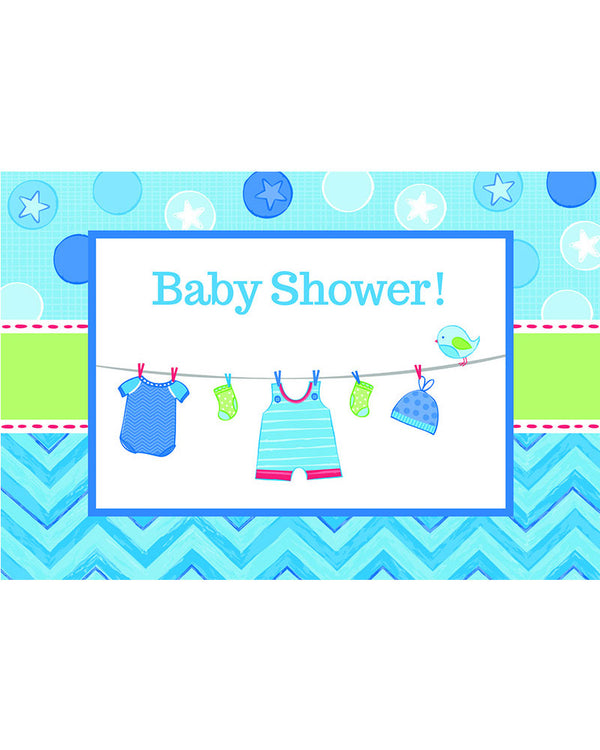 Shower With Love Boy Postcard Invites