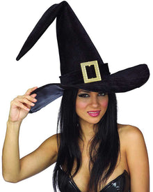 Black Witch Hat with Buckle