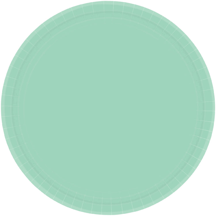 Paper Plates 23cm Round 20CT Cool Mint Pack of 20