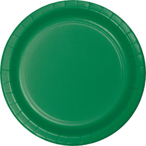 Emerald Green Round Paper Plate 17cm Pack of 24