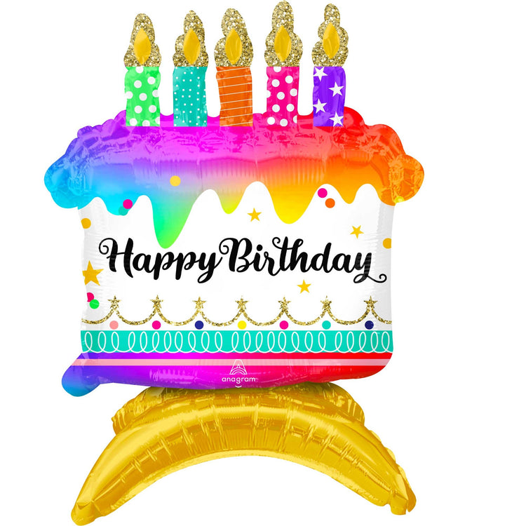 Decor Happy Birthday Cake Balloon