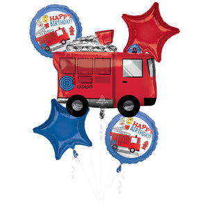 Bouquet First Responder Fire Truck Happy Birthday P75 Pack of 5