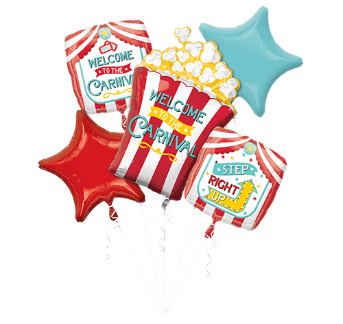 Bouquet Welcome to the Carnival Pack of 5 Balloon