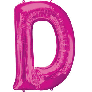SuperShape Letter D Pink Balloon