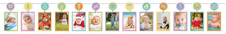Baby Shower Game Photo Line with Pegs