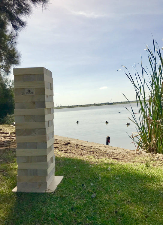 54 Piece Outdoor Giant Jenjo Wooden Block Game 81cm