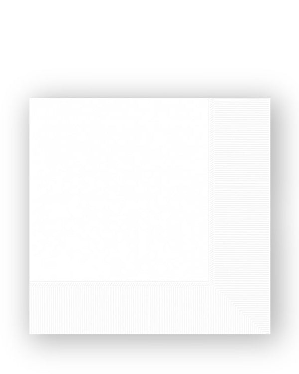 White Lunch Napkins Pack of 20