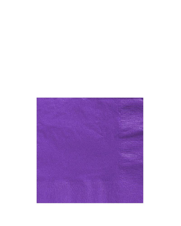 New Purple 3 Ply Beverage Napkins Pack of 20