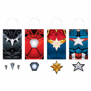 Marvel Avengers Powers Unite Create Your Own Paper Kraft Bags Pack of 8