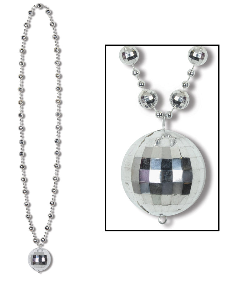70s Disco Ball Beads with Medallion