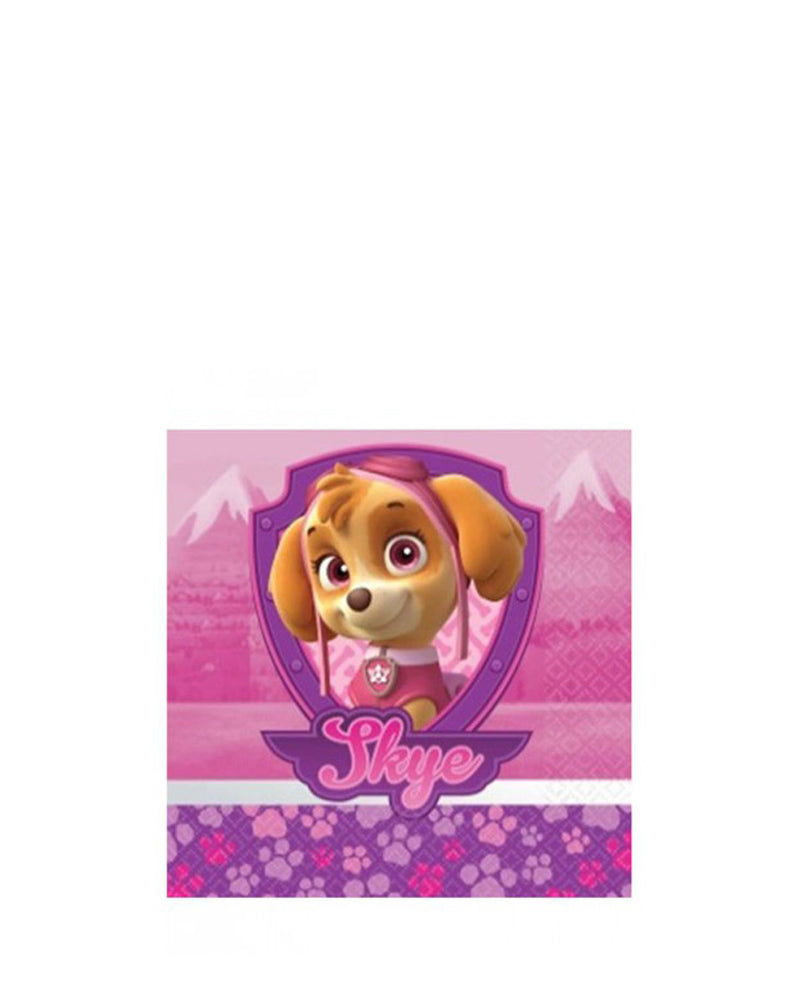 Girls Paw Patrol Beverage Napkins Pack of 16