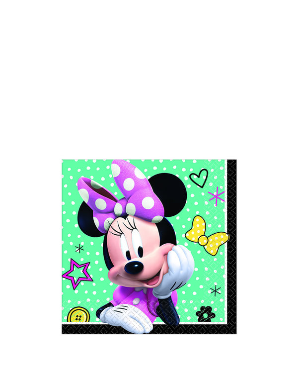 Disney Minnie Mouse Happy Helpers Beverage Napkin Pack of 16