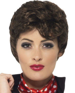 50s Grease Rizzo Brown Wig