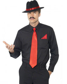 20s Red Instant Gangster Hat Tie and Handkerchief Kit