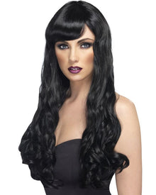 Desire Long Wavy Black Halloween Wig
