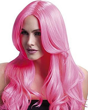 Khloe Long Neon Professional  Pink Wig