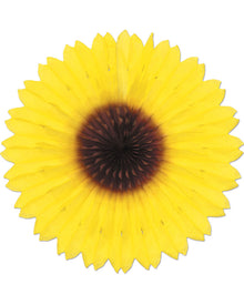 Sunflower Flower Paper Fan