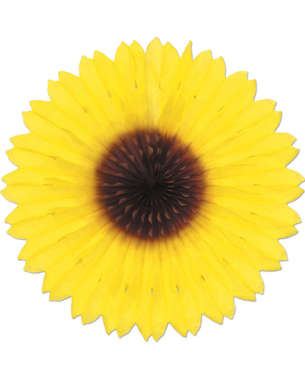 Sunflower Flower Paper Fan