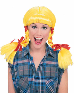 Country Girl Yellow Wig