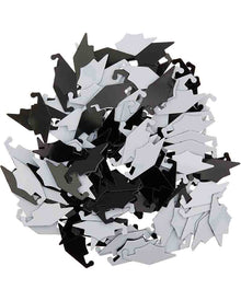 Black and White Graduation Caps Confetti