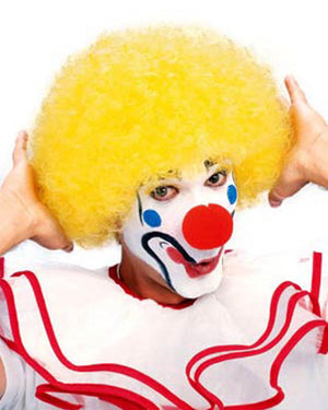 Clown Curly Yellow Wig