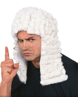 Judges Long White Wig