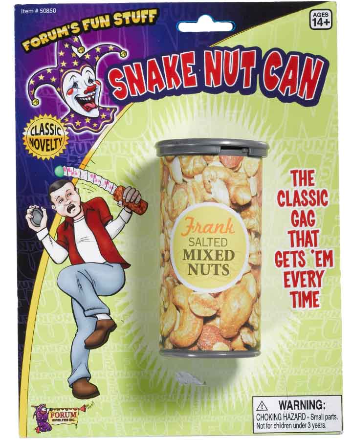 Surprise Snake Nut Can Prop